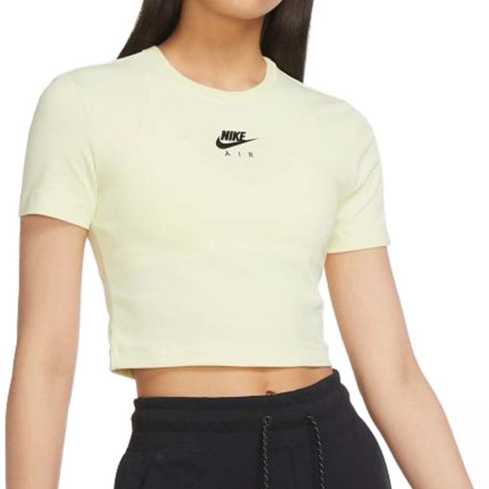 Nike light green crop top
